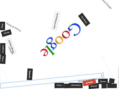 Google Gravity Easter Egg