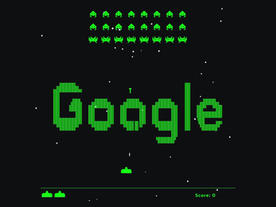 Google Space Invaders Arcade