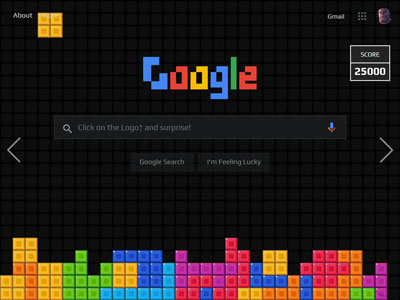 Google Tetris Arcade