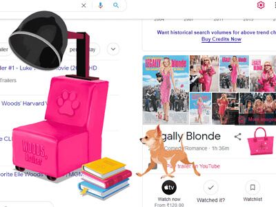 Google Legally Blonde Easter Egg